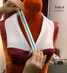الگو یقه شکاری ساده