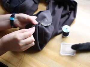 آموزش قلفتی پایین لباس (پالتو، کت، مانتو)