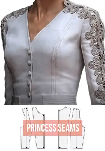برش پرنسسی از سرشانه