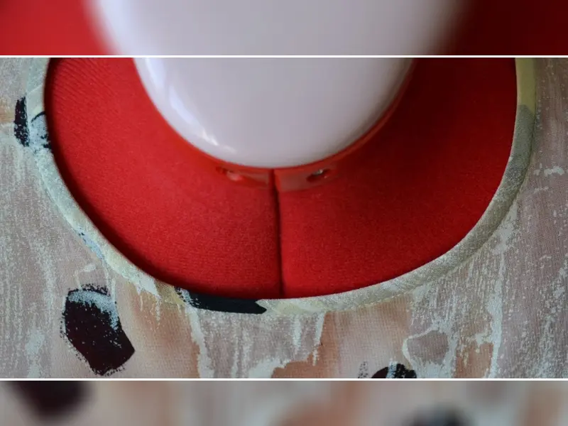 تمیز دوزی سجاف یقه گرد