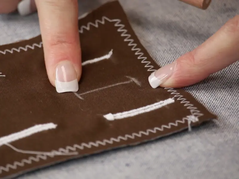 دوخت جادکمه با دست