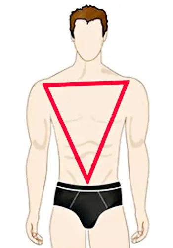 فرم بدن مثلث معکوس در مردان