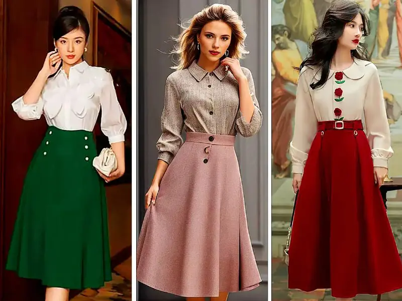 آموزش دوخت دامن نیم کلوش