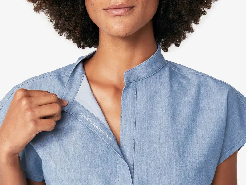 دوخت یقه فرنچی روی یقه هفت