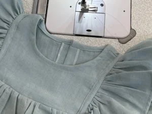 تمیز دوزی دور یقه گرد