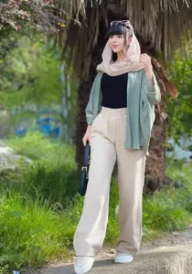 دوخت شلوار بگ کمر کش