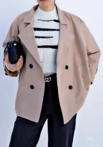 کت یقه انگلیسی چهار دکمه