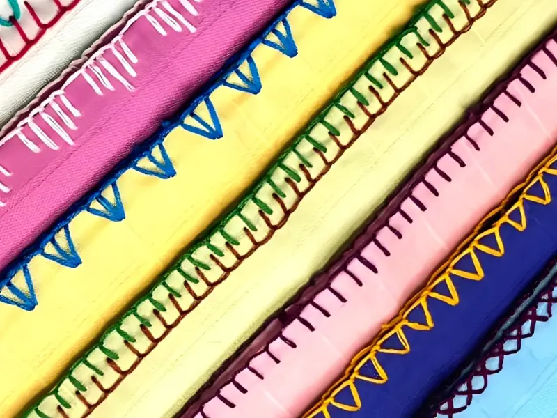 آموزش دوخت لبه دوزی