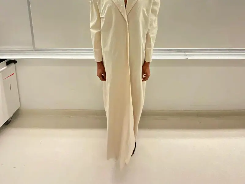 رفع روی هم آمدن پایین مانتو